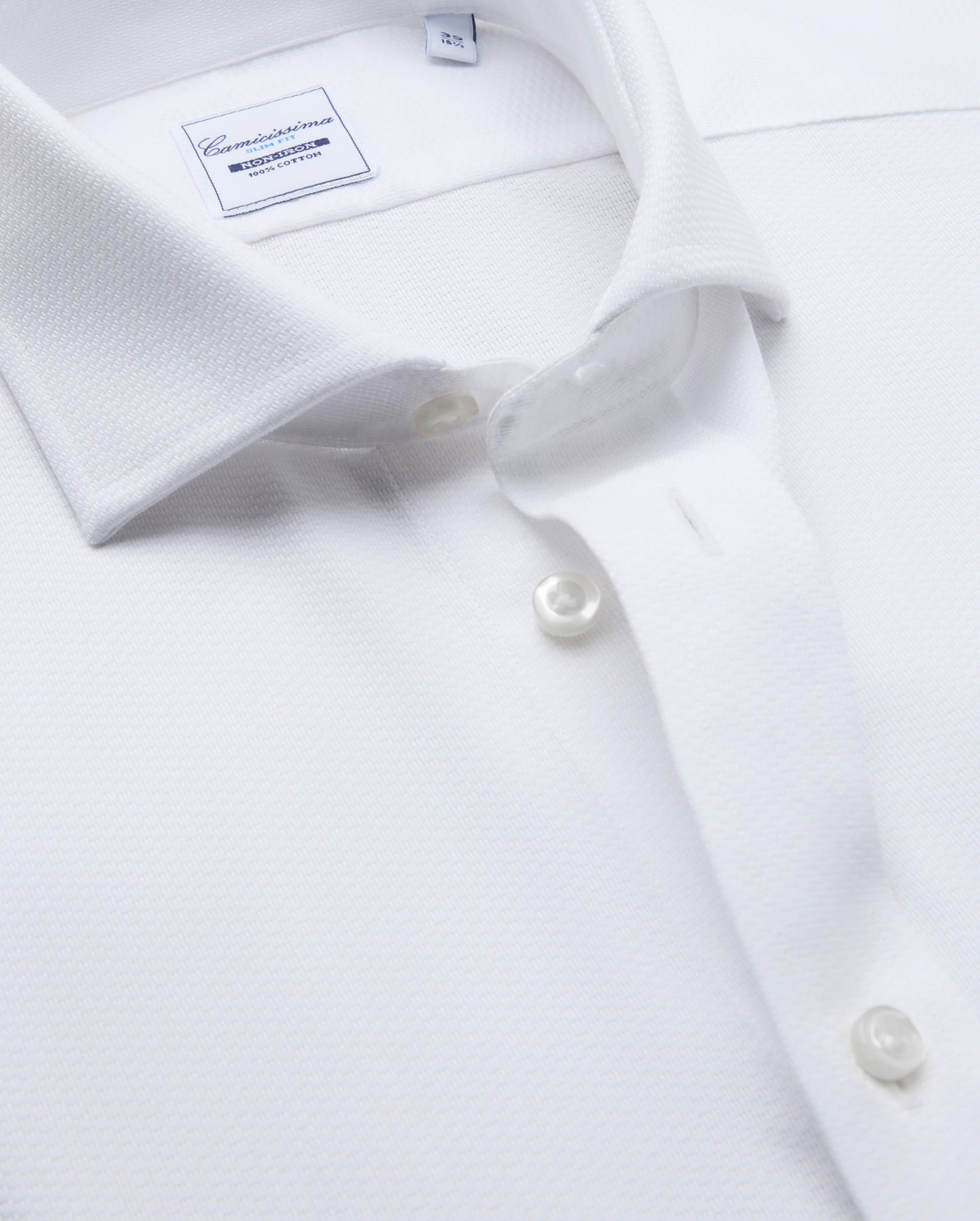 Camicissima Men's Premium COTTON shirt -WHITE | SLIM FIT