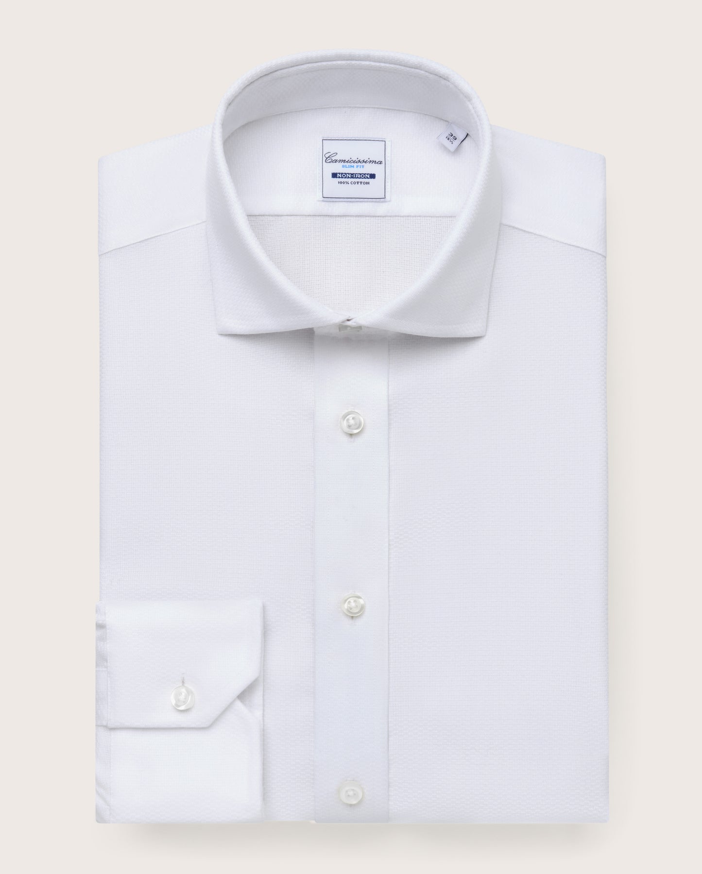 Camicissima Men's Premium COTTON shirt -WHITE | SLIM FIT