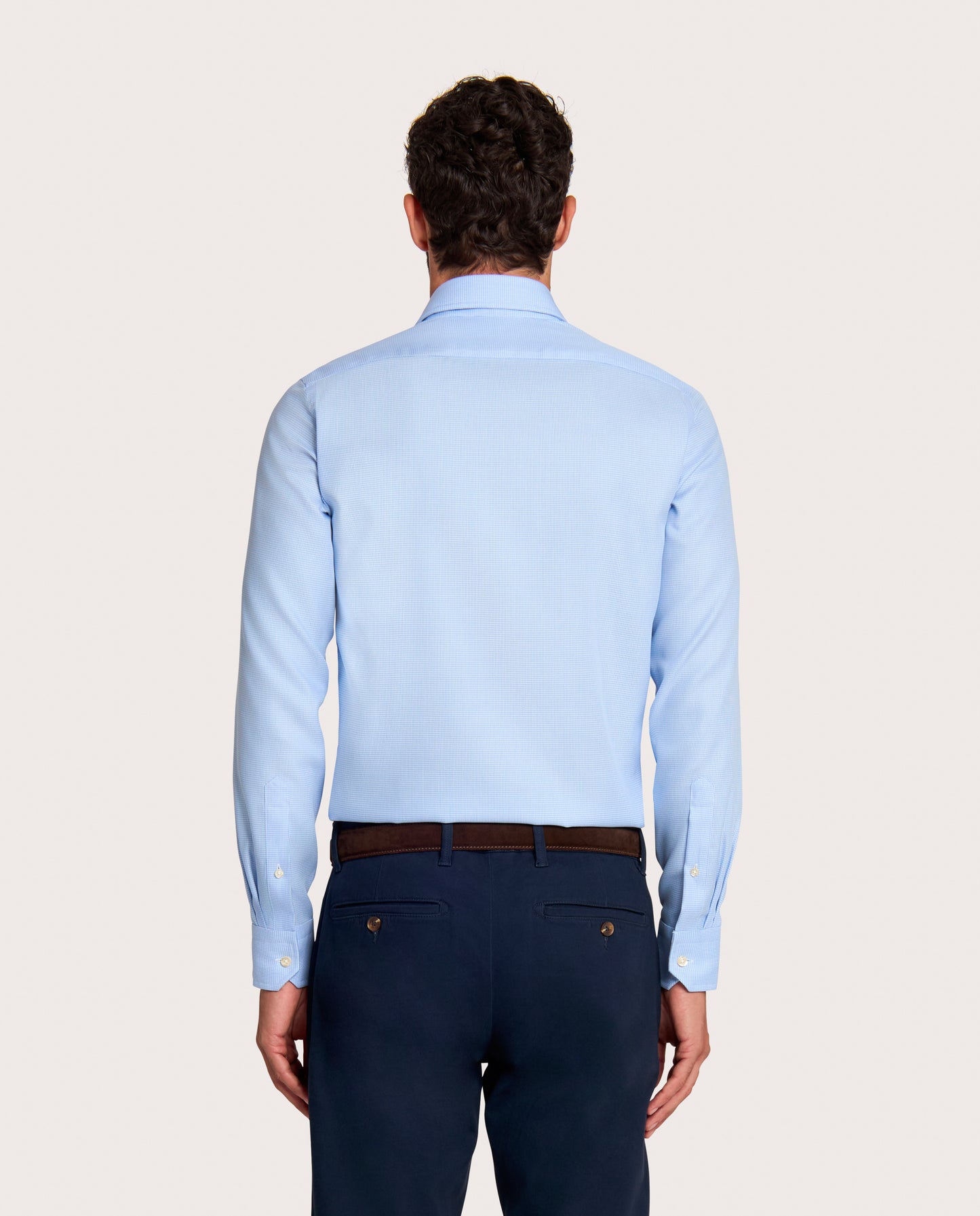 Camicissima Dobby Non-Iron Fitted Fancy Cotton Shirt