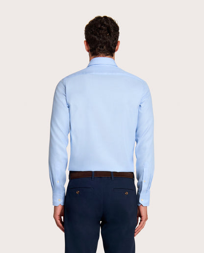 Camicissima Dobby Non-Iron Fitted Fancy Cotton Shirt