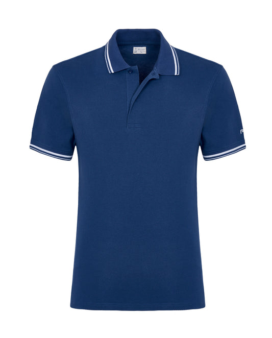 Camicissima Men’s Navy Blue Fancy Plain Half Sleeves Polo T-Shirt