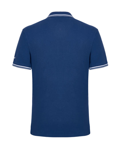 Camicissima Men’s Navy Blue Fancy Plain Half Sleeves Polo T-Shirt