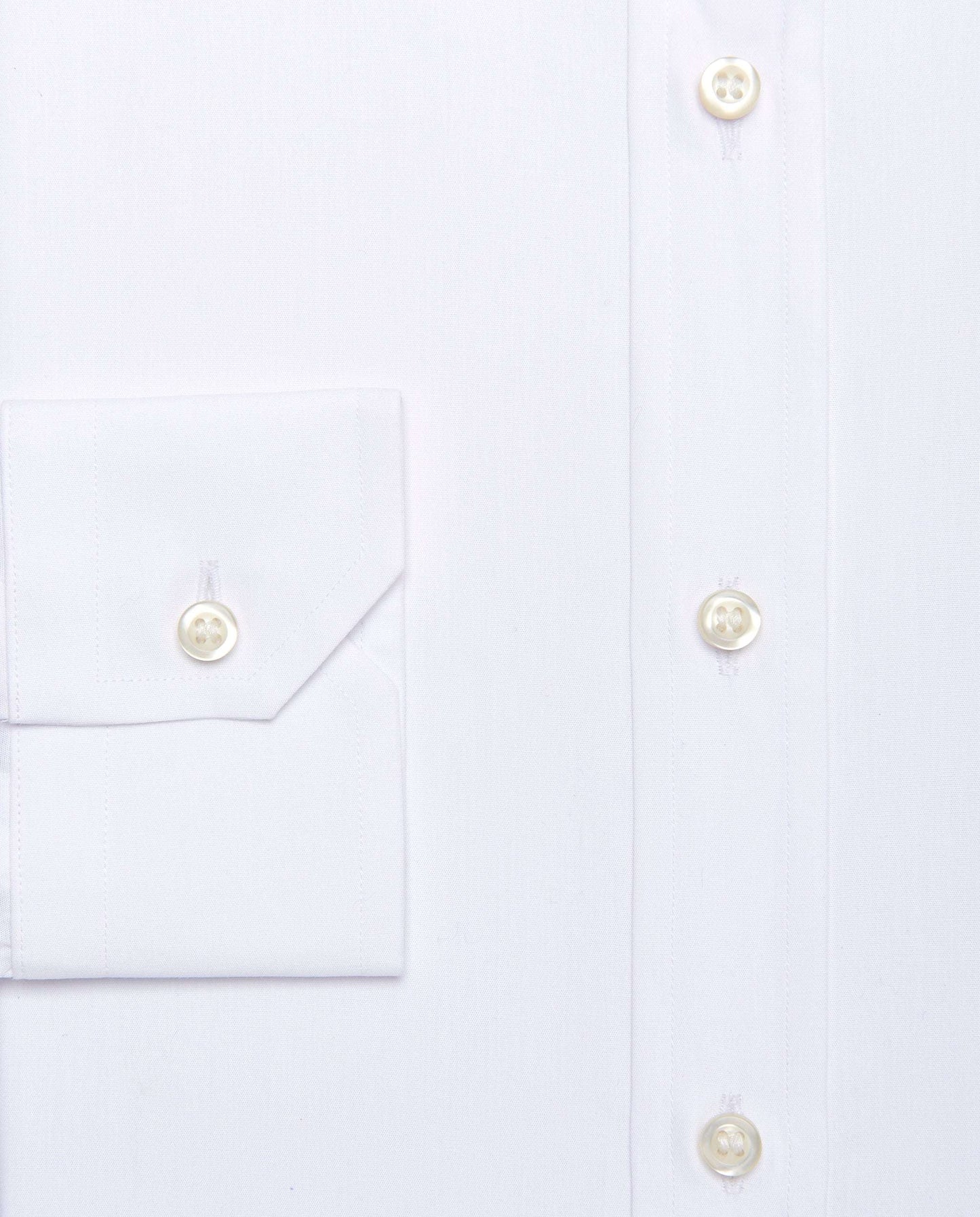 Easy Care Men’s White Permanent Cotton Shirt