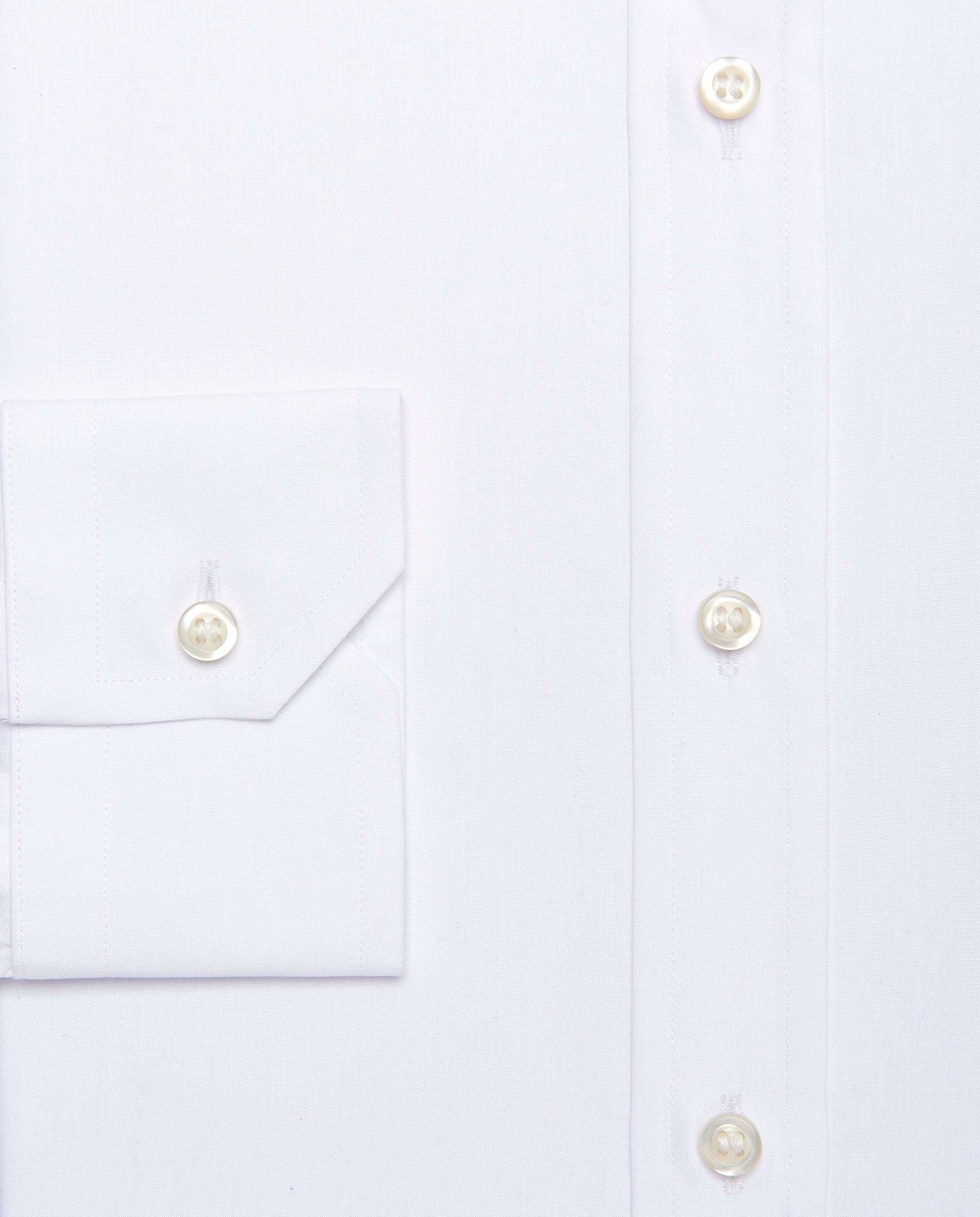 Easy Care Men’s White Permanent Cotton Shirt