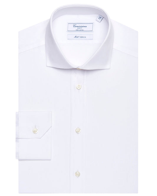 Easy Care Men’s White Permanent Cotton Shirt