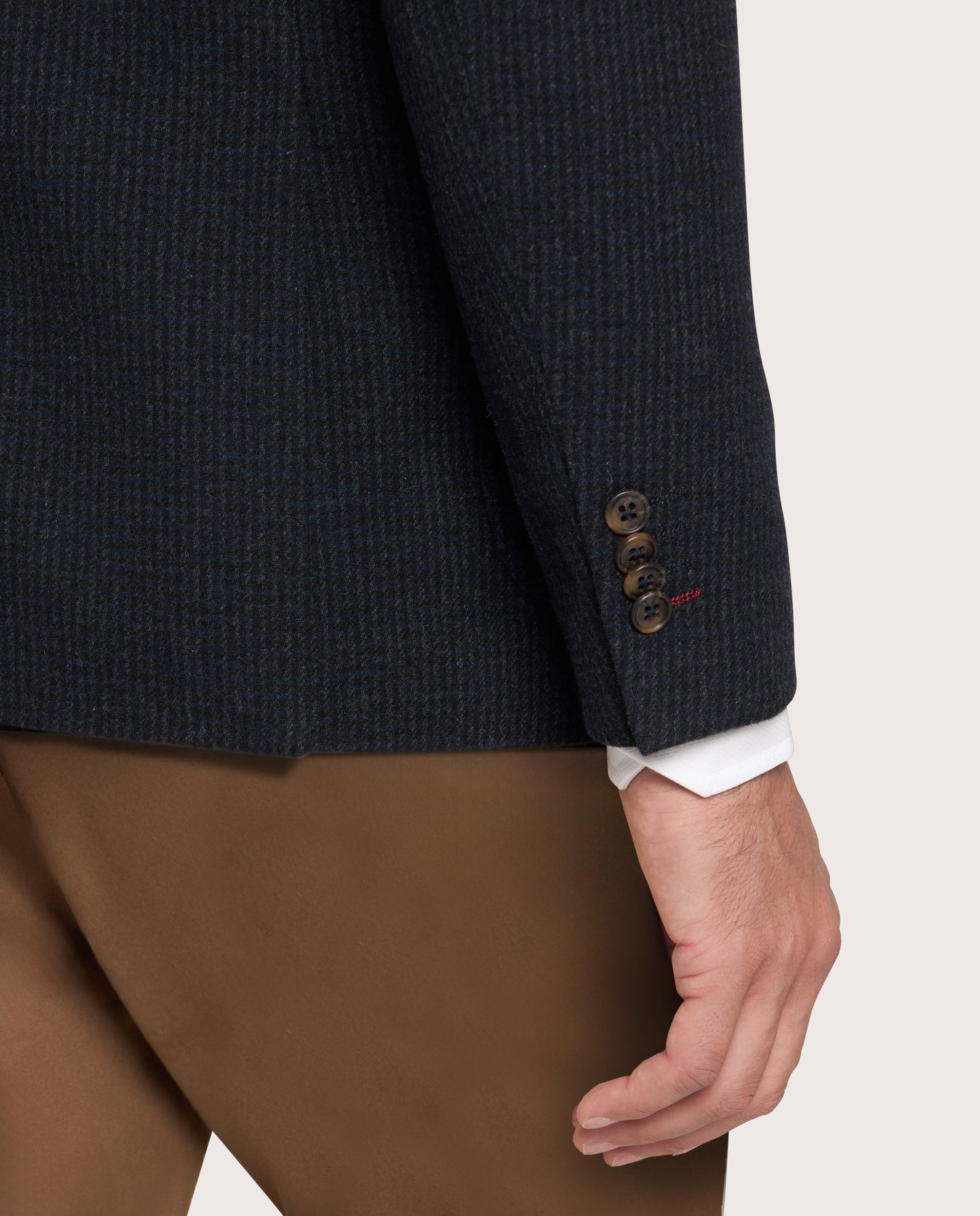 Camicissima Lined Navy Blue Sport Jacket Pied de Poule