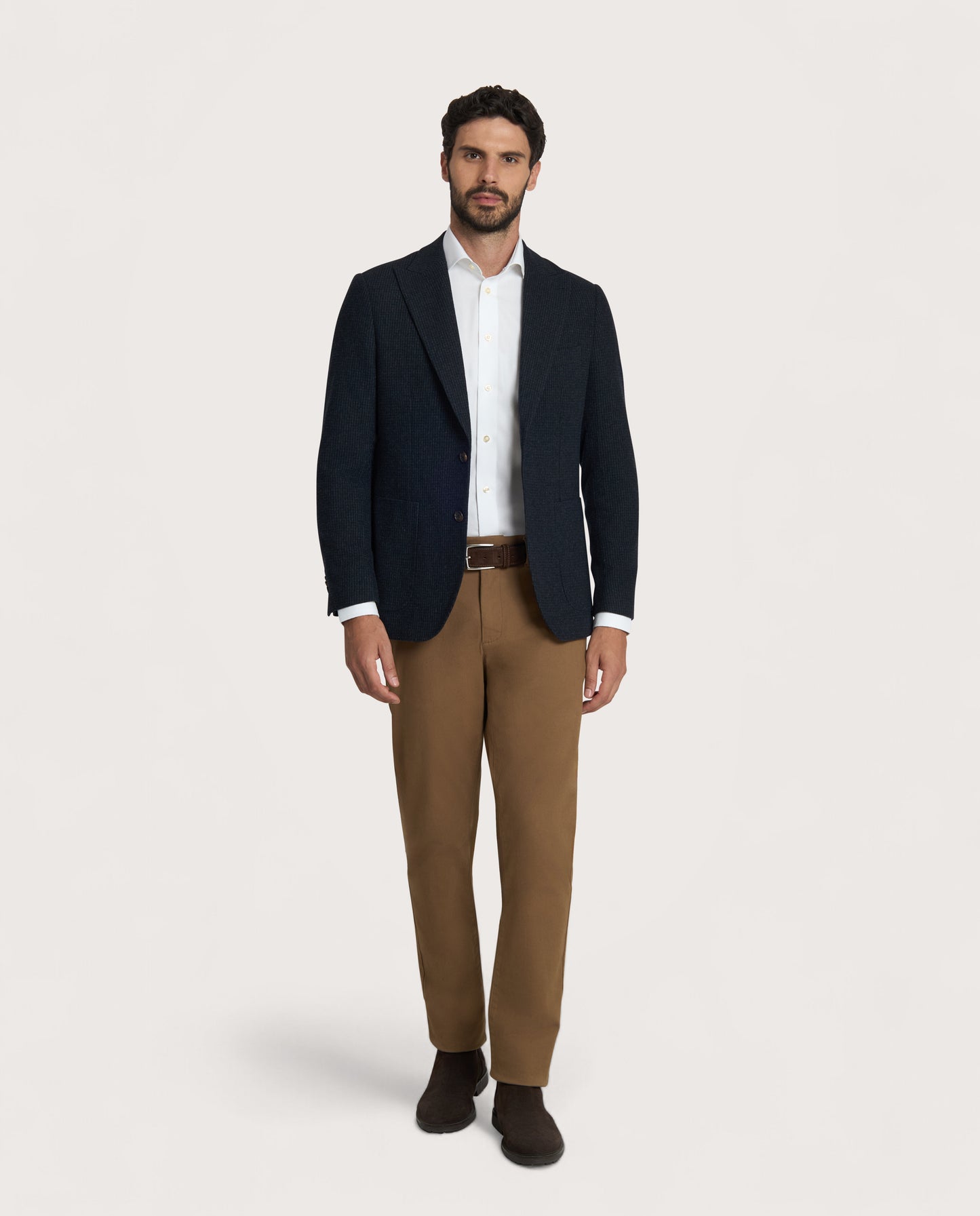 Camicissima Lined Navy Blue Sport Jacket Pied de Poule