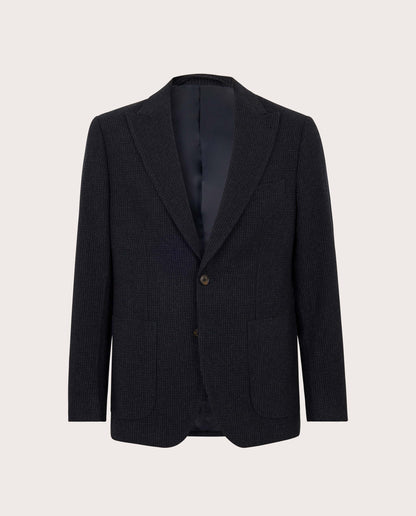 Camicissima Lined Navy Blue Sport Jacket Pied de Poule