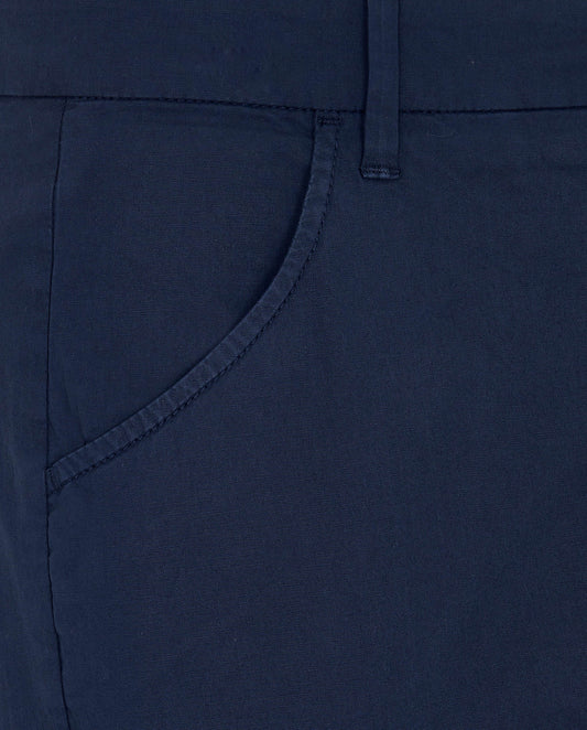 Camicissima Men’s Blue Cotton Poplin Cargo Trousers - Stretch Plain Fit | Casual Utility Pants