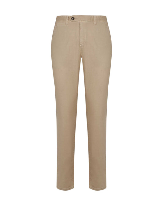 Men's Twill Chino Pants- Stretch Cotton | Printed Lining | Casual Wear