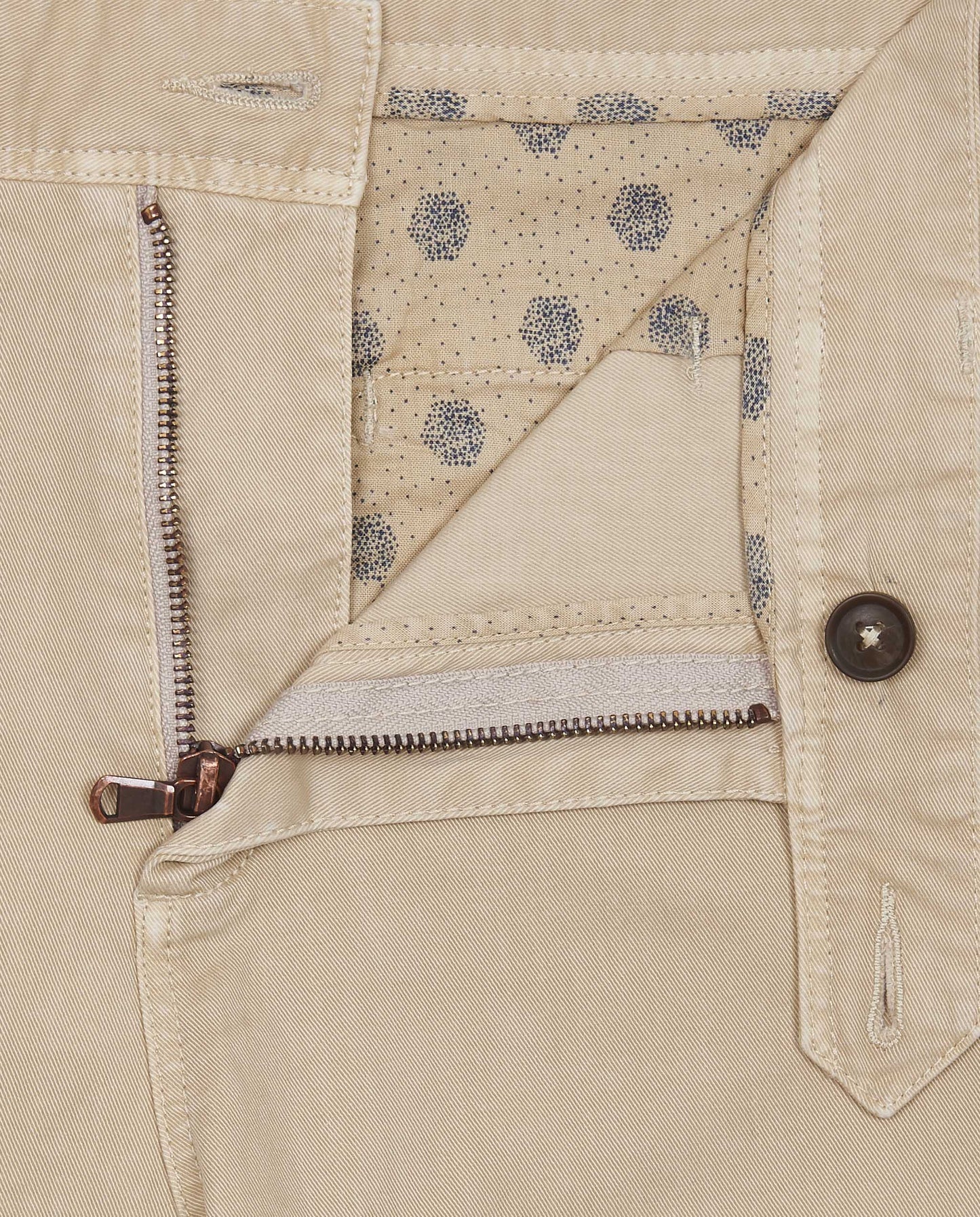 Men's Twill Chino Pants- Stretch Cotton | Printed Lining | Casual Wear
