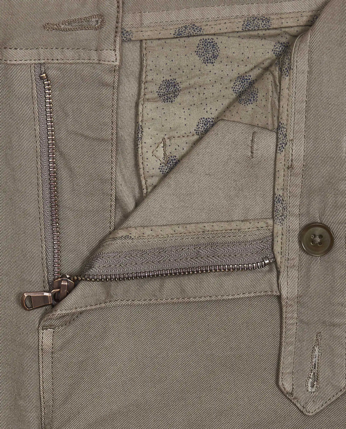 Camicissima Men's Twill Chino Pants- Stretch Cotton | Printed Lining | Casual Wear