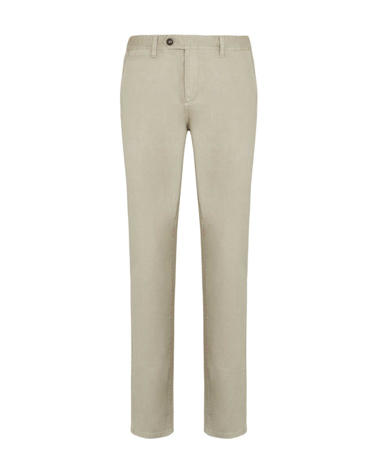 Men's Twill Chino Pants- Stretch Cotton | Printed Lining | Casual Wear