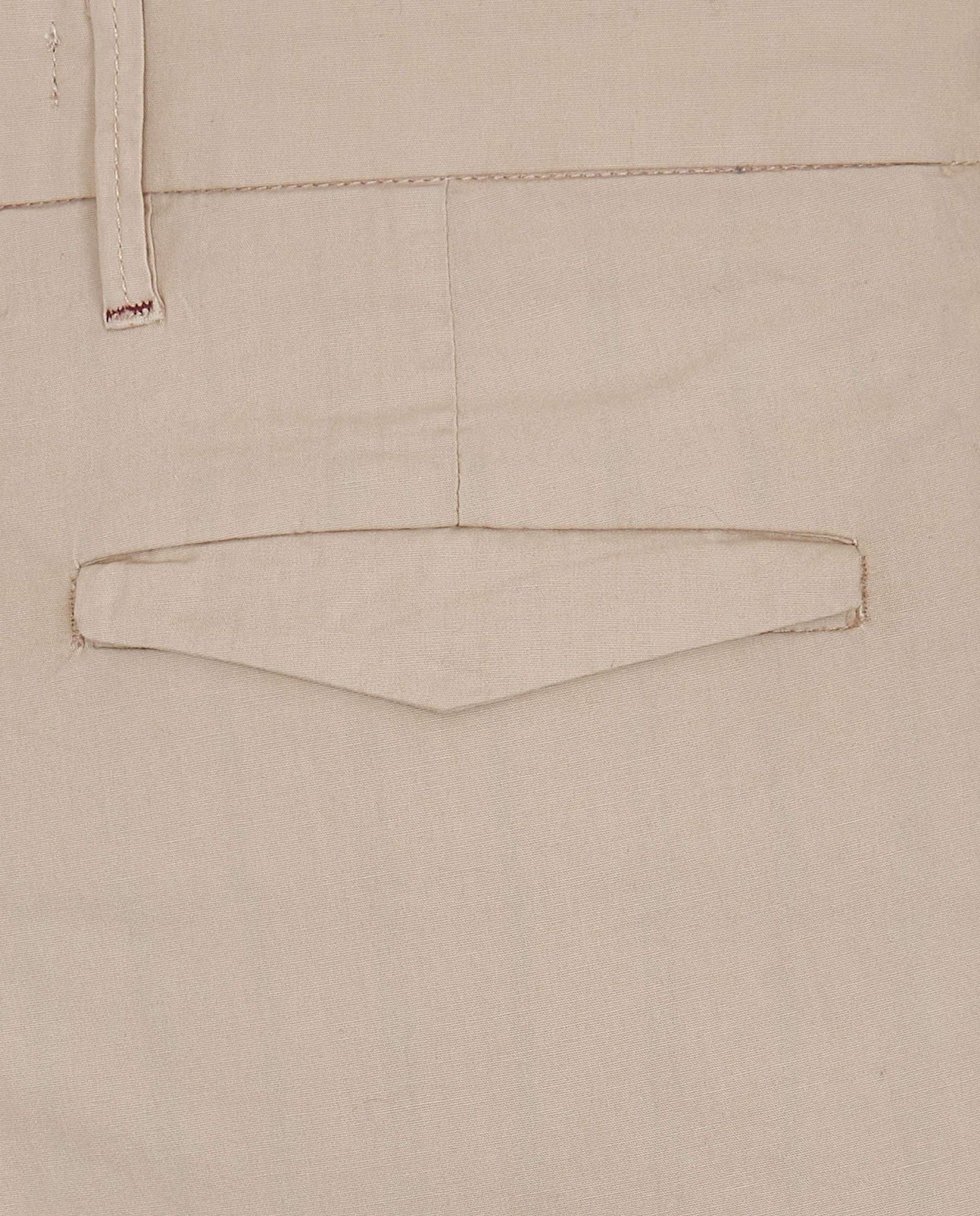 Men's Cotton Chino Pants Twill Stretch | Zip Closure | Everyday Smart-Casual Wear