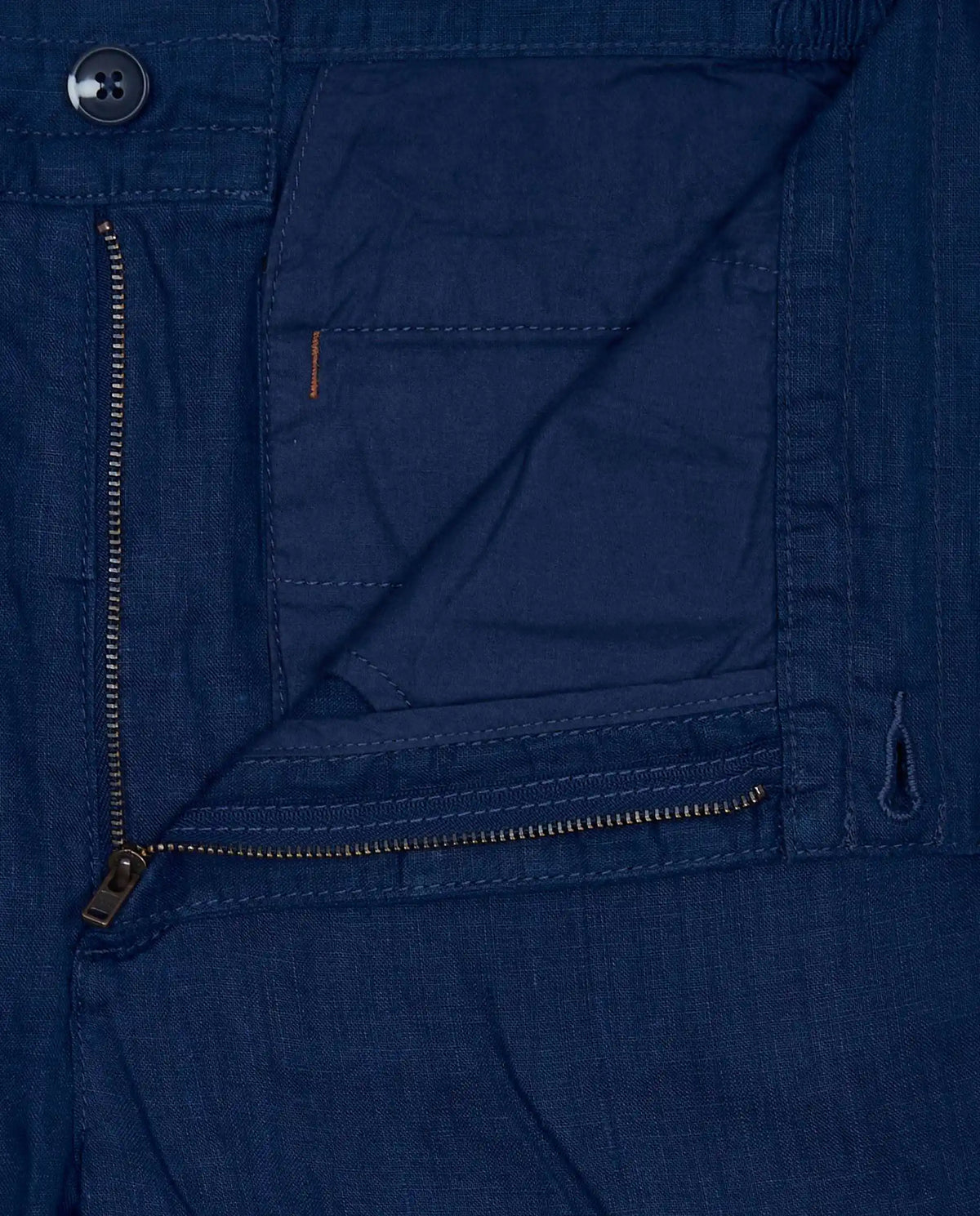 Men's Linen Chino Trousers with Coulisse
