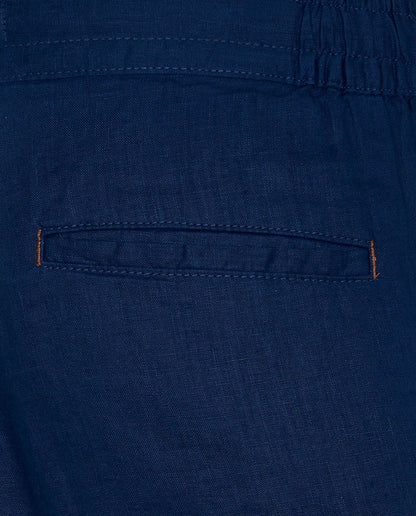 Men's Linen Chino Trousers with Coulisse