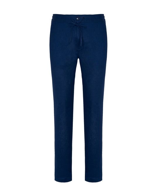 Camicissima Men's Linen Chino Trousers with Coulisse