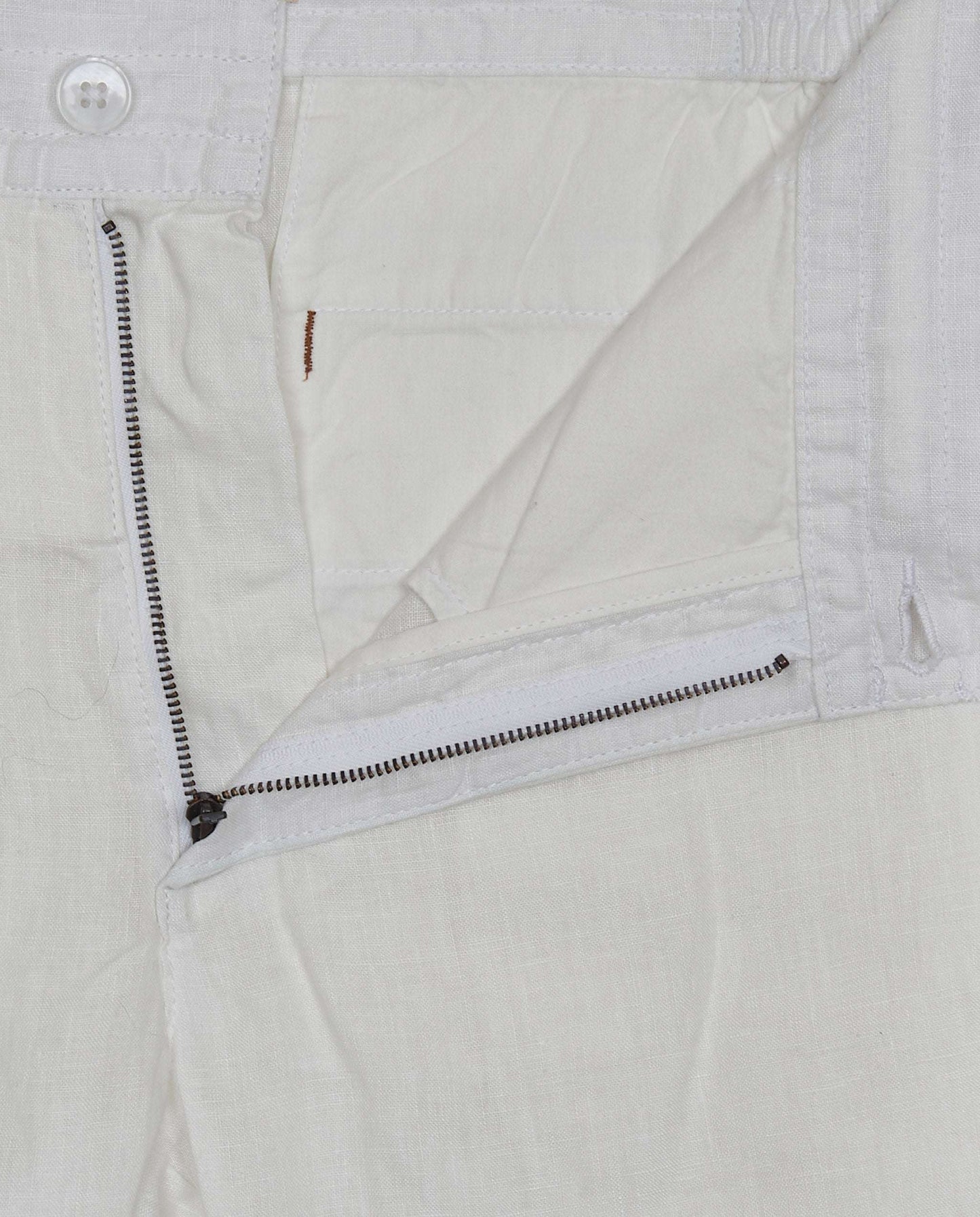Men's Linen Chino Trousers with Coulisse