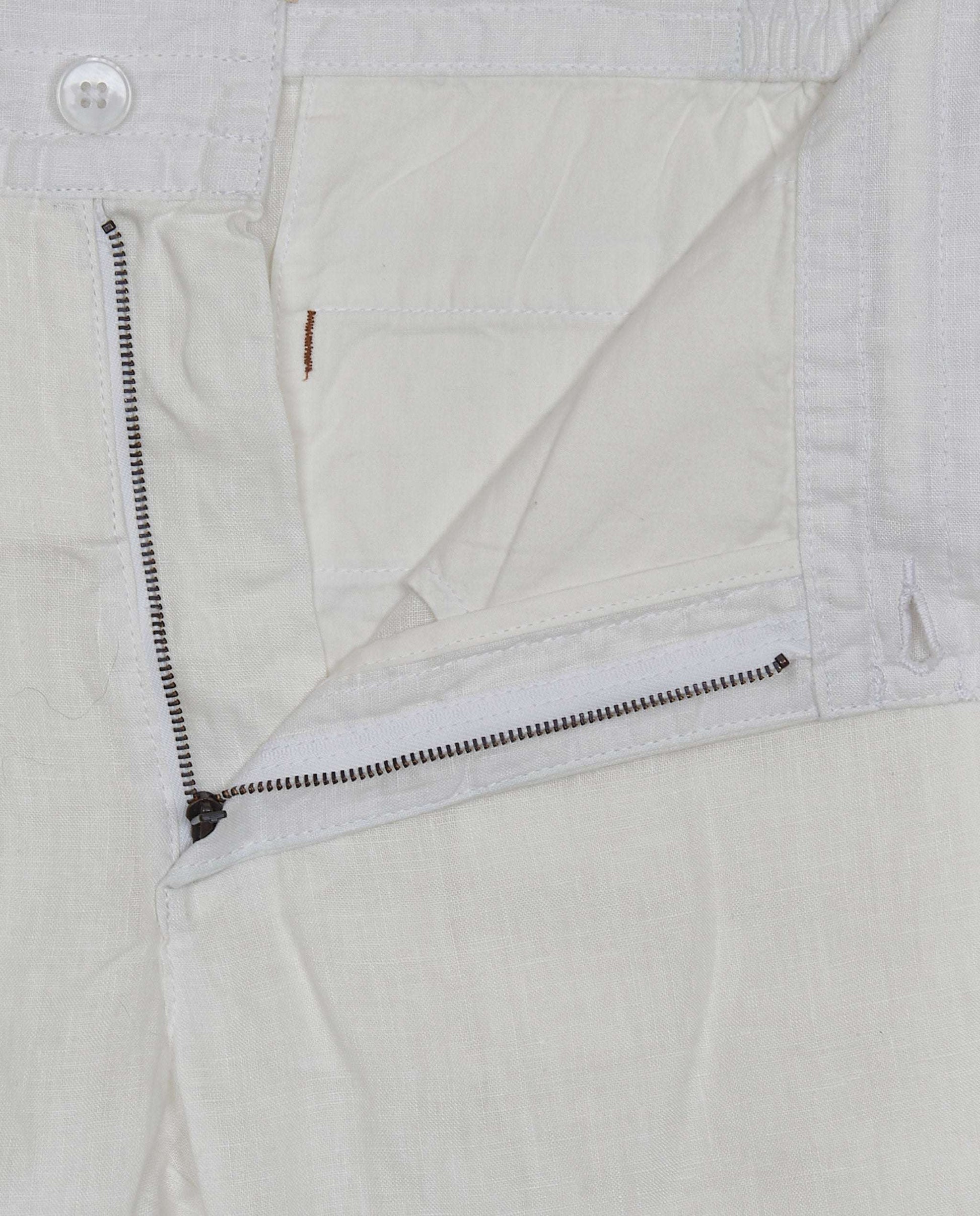 Men's Linen Chino Trousers with Coulisse