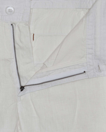 Men's Linen Chino Trousers with Coulisse