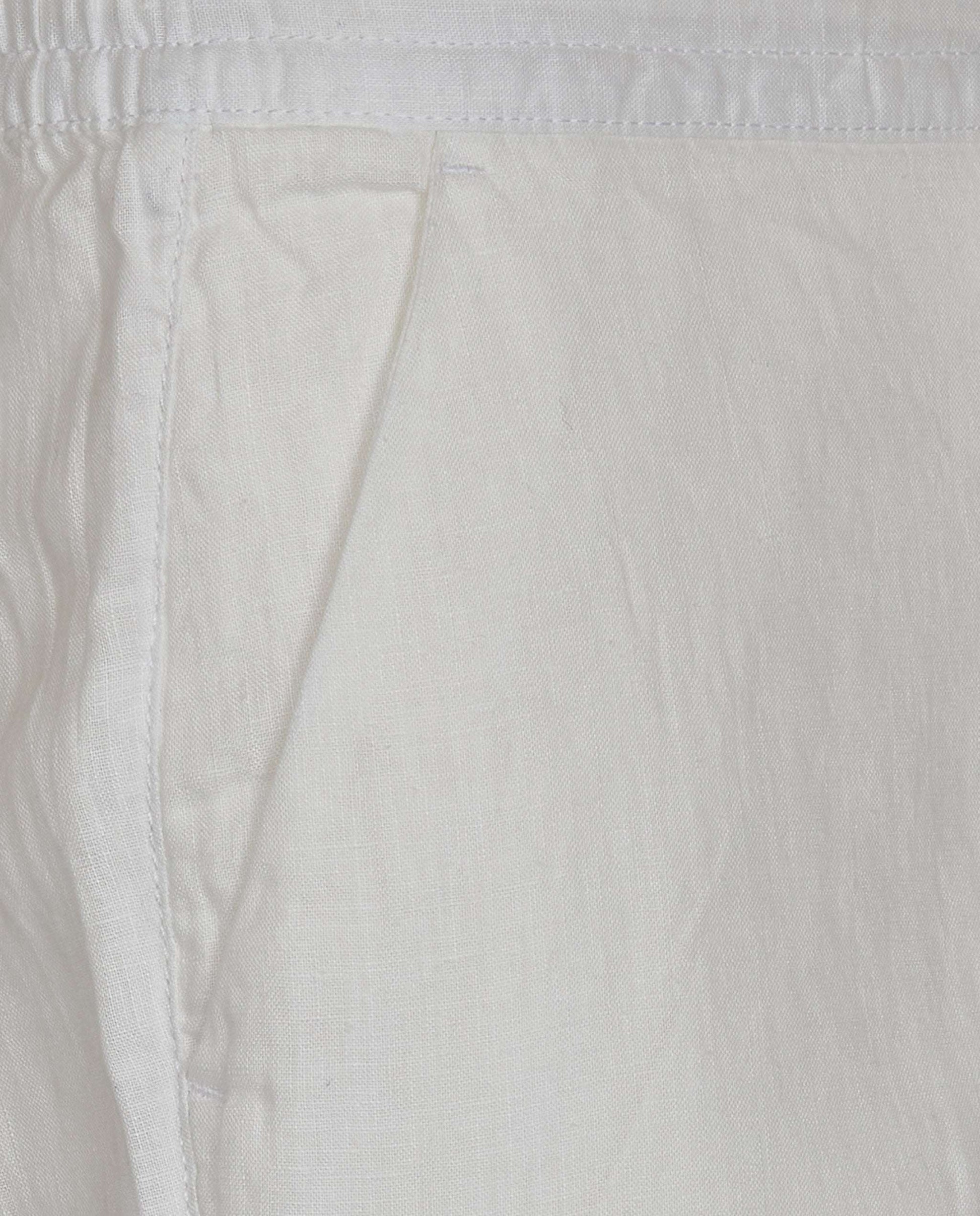 Men's Linen Chino Trousers with Coulisse