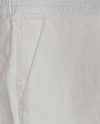 Men's Linen Chino Trousers with Coulisse