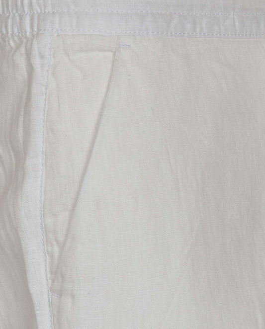 Men's Linen Chino Trousers with Coulisse