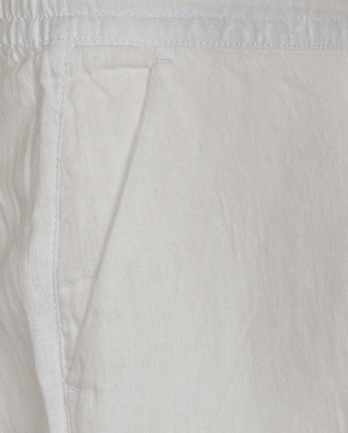 Men's Linen Chino Trousers with Coulisse