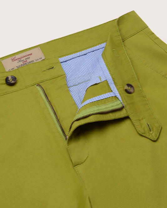 Camicissima Men's Twill Chino Plain Pants