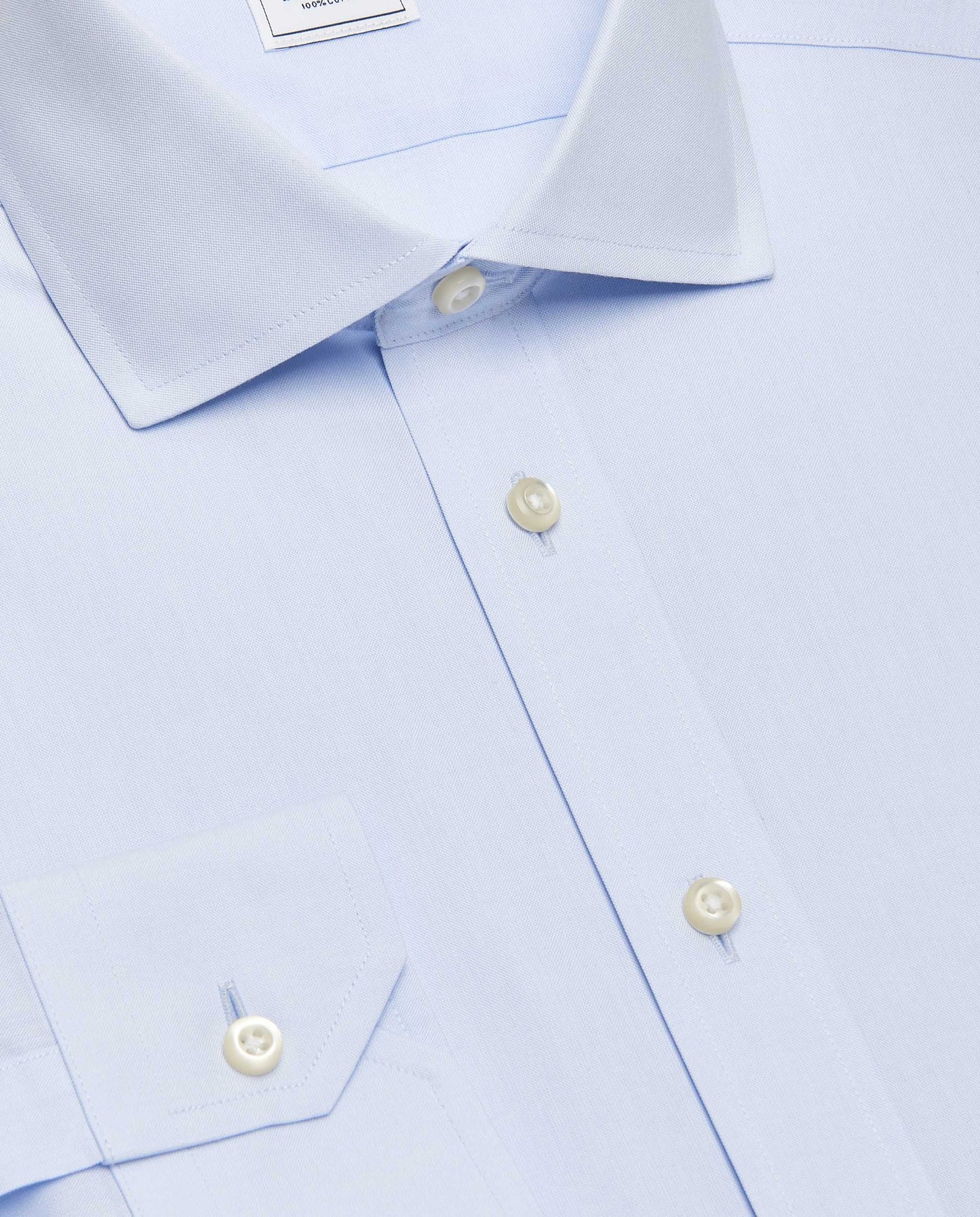 Camicissima Men’s Light Blue Fitted Non-Iron Permanent Cotton Shirt