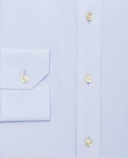 Camicissima Men’s Fitted Light Blue Shirt – Non-Iron Permanent | Plain Design | Full Sleeves