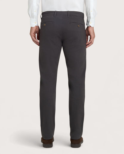 Camicissima Dark Grey Cotton Twill Chino Trousers