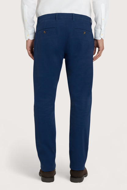 Camicissima Blue Navy Cotton Twill Chino Trousers