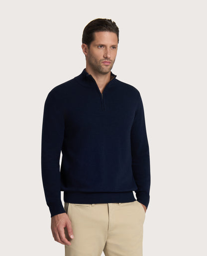 Camicissima Luxury Soft & Warm Cashmere Half-Zip Sweater