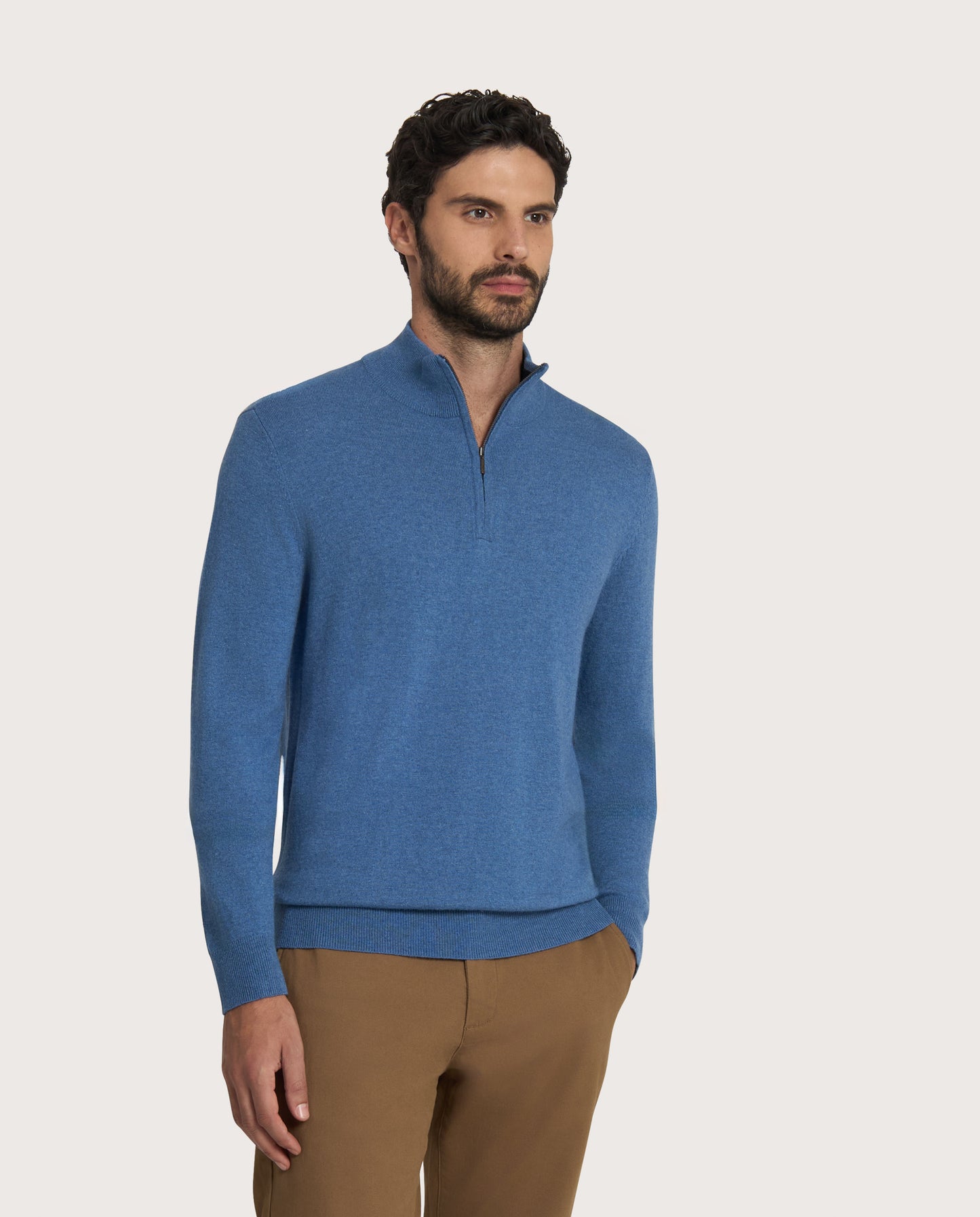 Camicissima Luxury Soft & Warm Cashmere Half-Zip Sweater