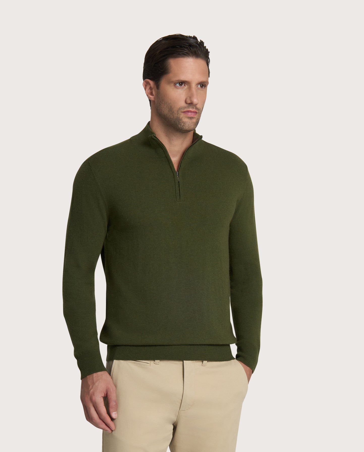 Camicissima Luxury Soft & Warm Cashmere Half-Zip Sweater