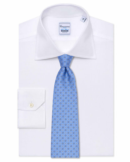 Camicissima Light Blue Jacquard Silk Tie - Soft Sophistication for Formal Wear