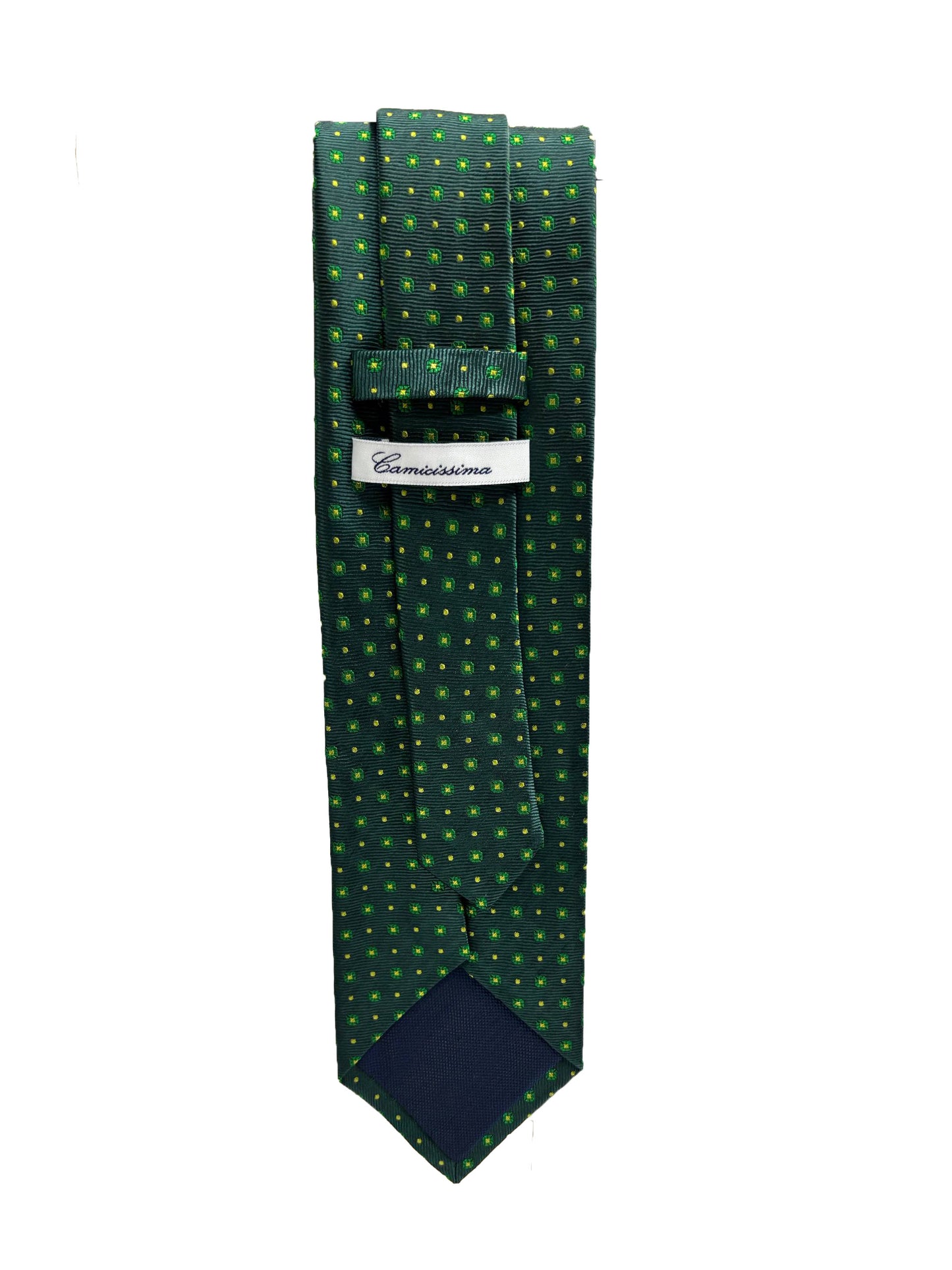 Camicissima Jacquard Green Silk Tie – Elegant Party & Office Look