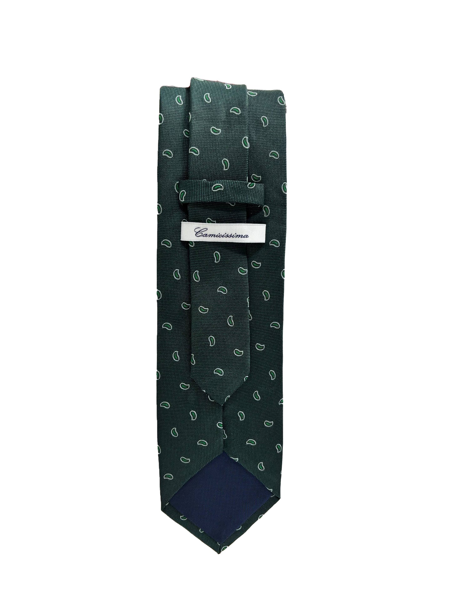 Camicissima Green Jacquard Silk Tie  – Elegant Party & Office Look