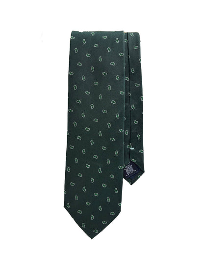 Camicissima Green Jacquard Silk Tie  – Elegant Party & Office Look