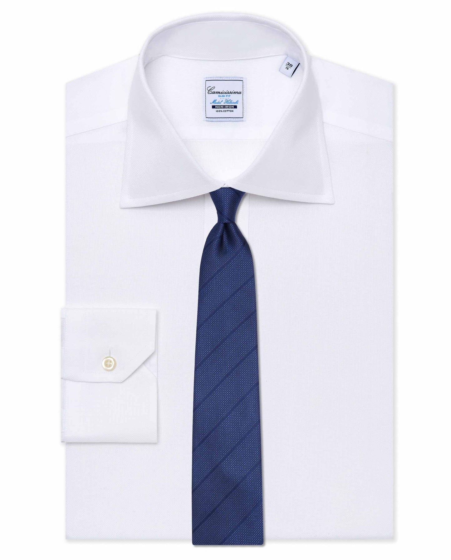 Camicissima Regimental Stripe Silk Tie – Blue Navy | Premium Designer Wear