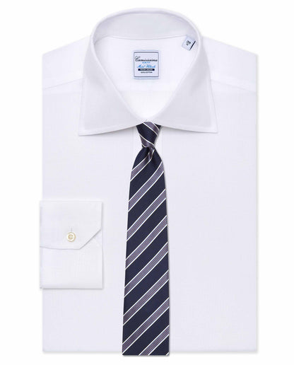 Striped Silk Tie for Men – Blue | Timeless Regimental Style