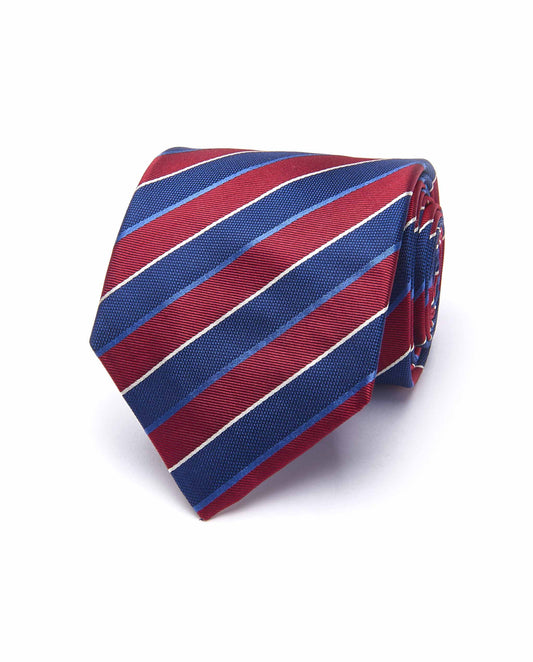 Blue Designer Tie – Regimental Silk | Classic Power Tie