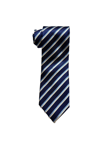 Camicissima Blue Navy Regimental 100% Silk Tie – Elegant Party Look