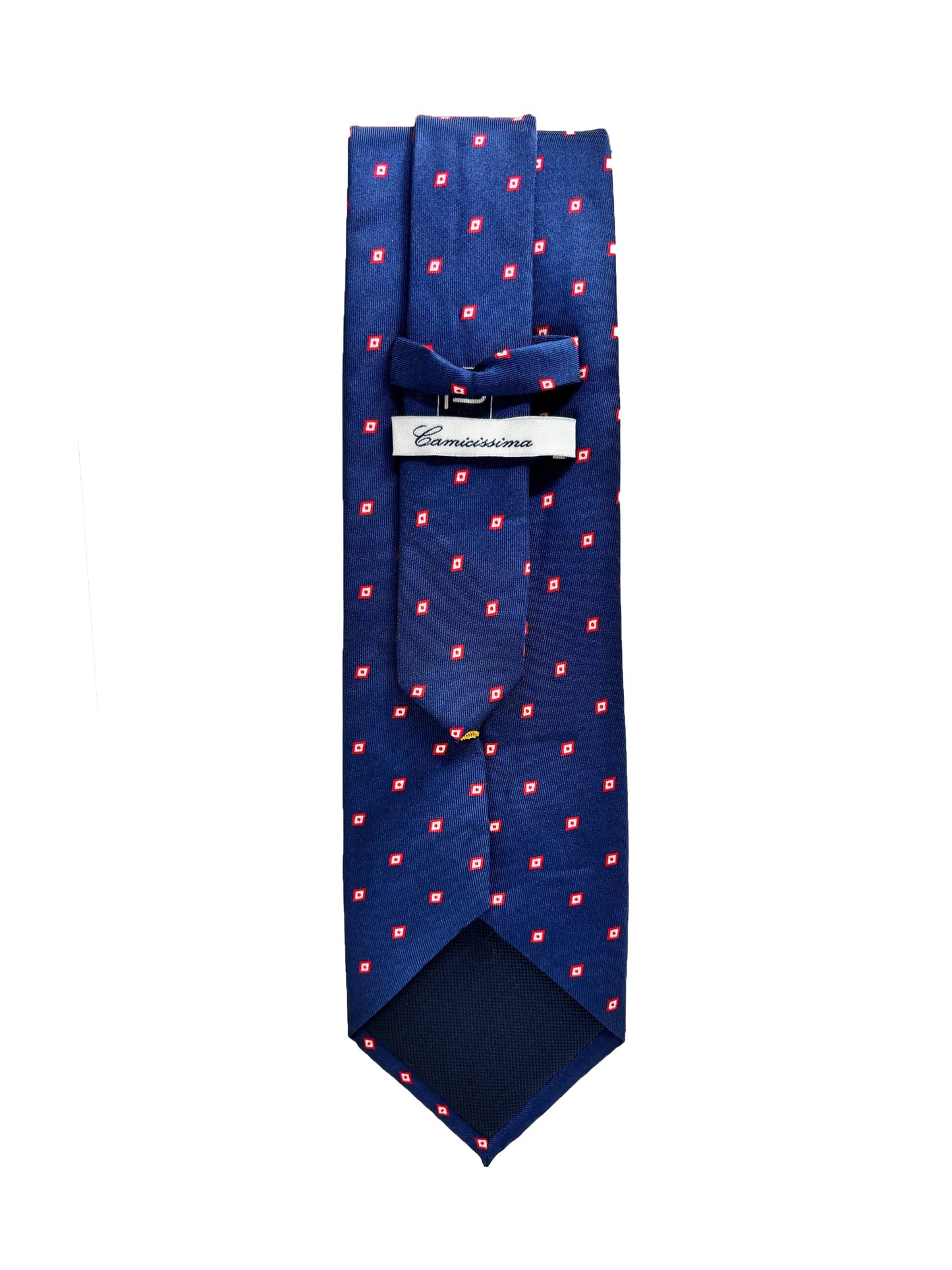 Camicissima Blue Navy Printed 100% Silk Tie – Elegant Party & Office Look