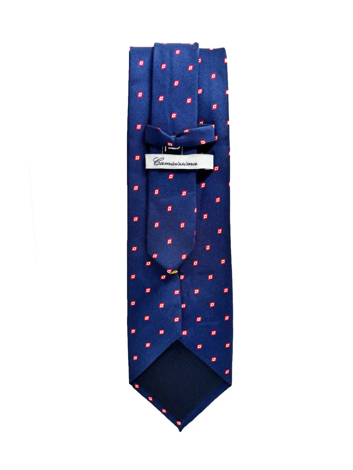 Camicissima Blue Navy Printed 100% Silk Tie – Elegant Party & Office Look