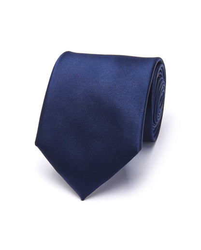 Camicissima Elegant Formal Men’s Dark Blue Plain Silk Tie