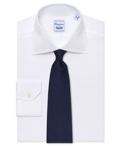 Classic Formal Dark Blue Plain Silk Tie