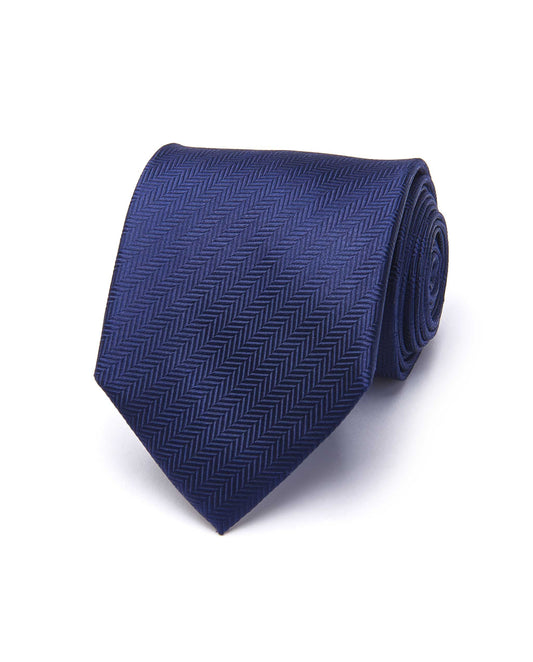Men’s Solid Blue Navy Silk Tie