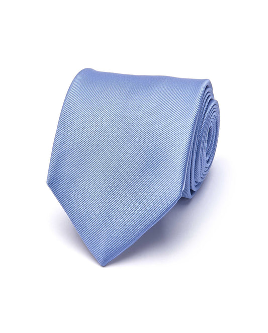 Wedding-Ready Light Blue Silk Tie